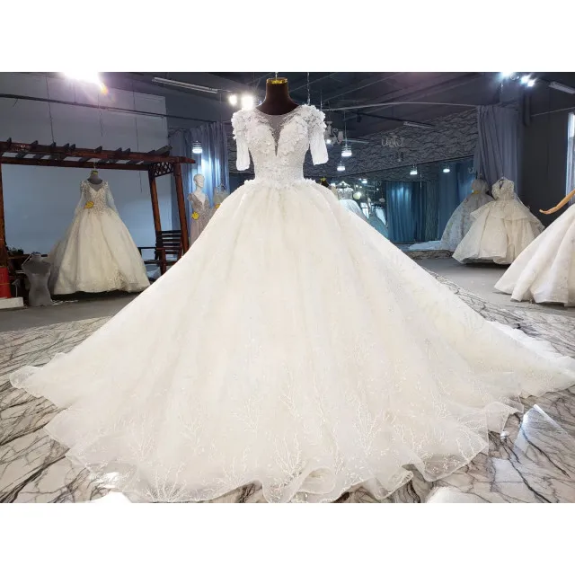 

Best Selling Real actual appliqued lace Ball Gown Wedding Dresses Bridal Gown, Custom made