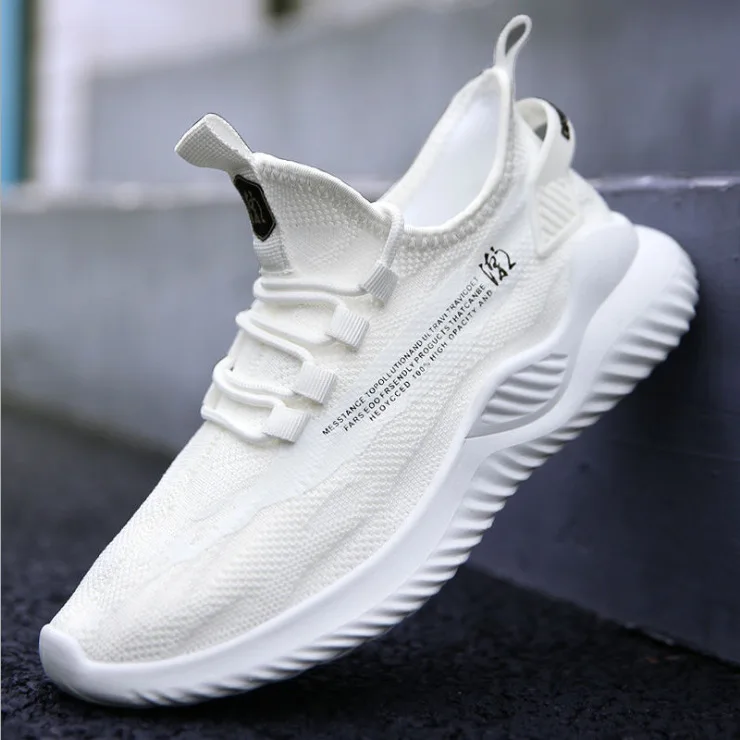 

Mesh Male Sneakers Men Breathable Light Weight Running Shoes Pu Non-slip Casual Cool Walking Shoes For Men
