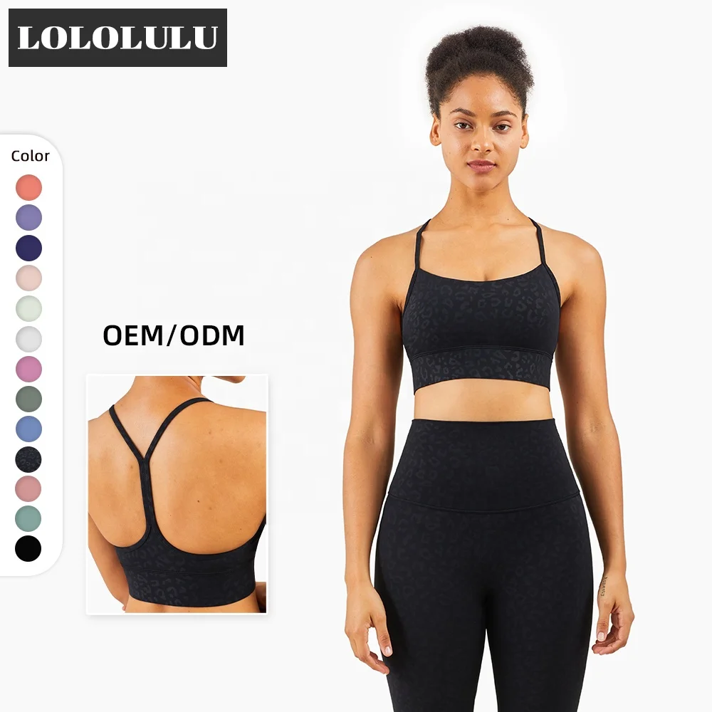 

High Quality Yoga Clothes Wholesale Cross Back Yoga Bra Outdoor Sportswear Athletic Bra