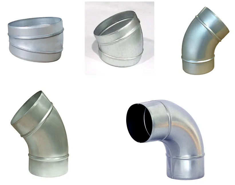 Spiral Ductwork Ventilation ducts pressed bends elbows for HAVC system