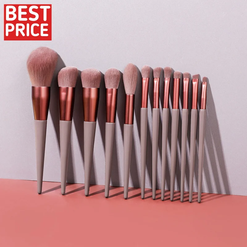 

2021 new style makeup brush kit vegan private label high quality pink/green makeup brush set professional