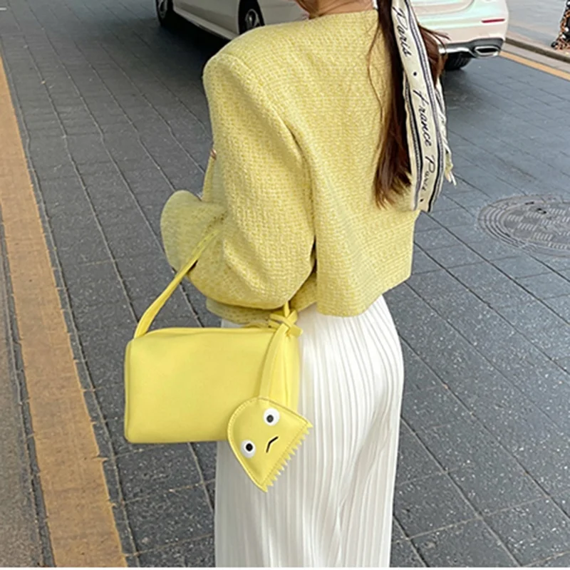 

Fashion portable jelly candy bag Pu all-match square single shoulder bag