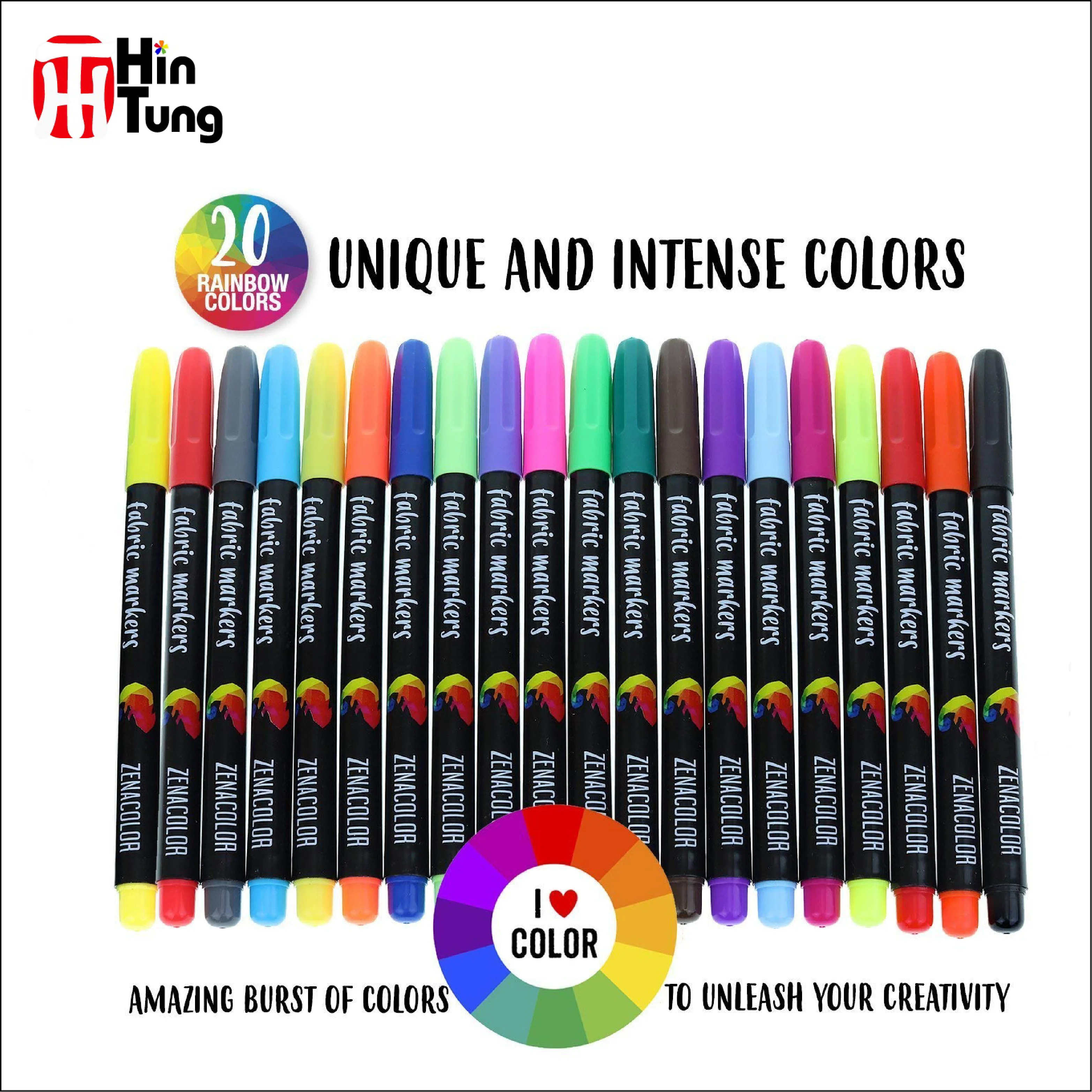 20 Color Fine Tip Washable Fabric Marker Buy 20 Fabric Marker,Fabric