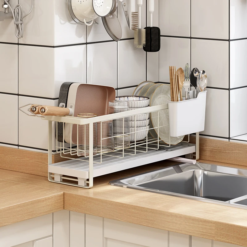 

New product space saving narrow dishes drainer sink organizer dish kitchen utensil storage racks
