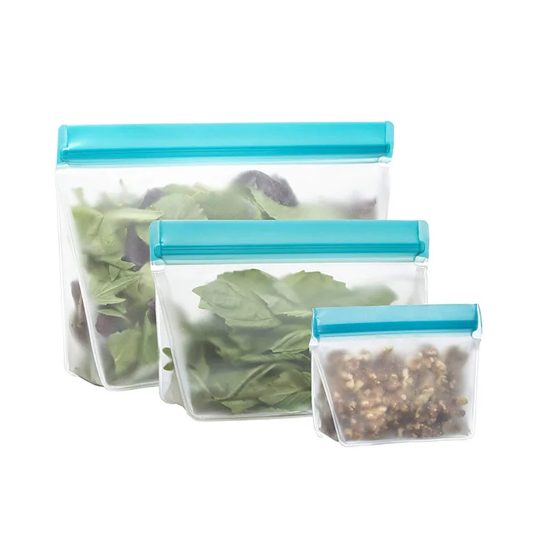 Reusable Food Storage Bags,Extra Thick Bpafree Peva Ziplock Sandwich