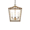 Industrial Lighting Antique Openwork Foyer Lantern 4-light Hallway Entrance Kitchen Island Hanging Ceiling Pendant light
