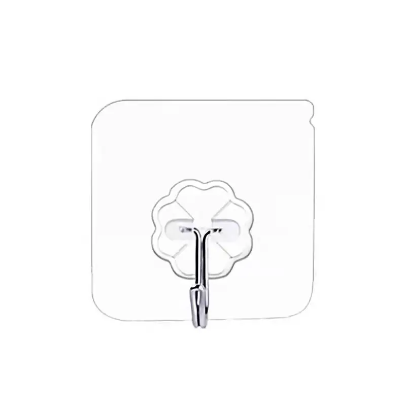 

Transparent behind-the-door viscose hook kitchen nail-free and non-marking hook wall bathroom ideas sticky hook wholesale, White