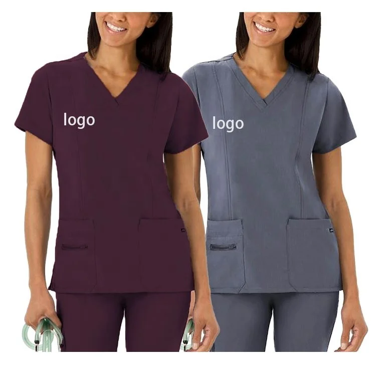 

New Arrival Nursing scrubs Hospital Uniforms Woman Uniform Medical Uniformes Anti Wrinkle, As the color map customized