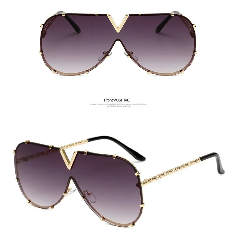 

Wholesale Oversized Women Custom Logo Womens Trendy Shades China Big Frame Sunglasses