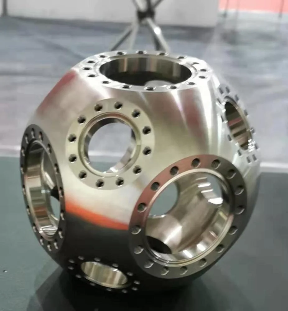 

hight quality Stainless Steel KF50 Vacuum chamber with cf flange,sight glass