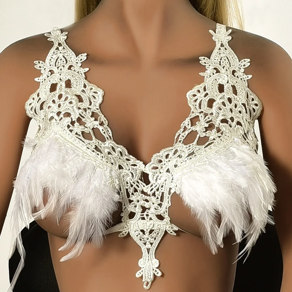 feather bra