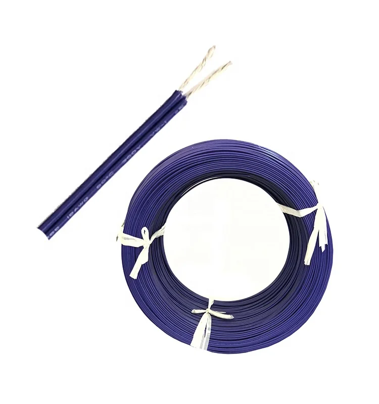 Purple PVC Insulated 20AWG 2 Pin flat LED lighting wire in roll - ANKUX.COM