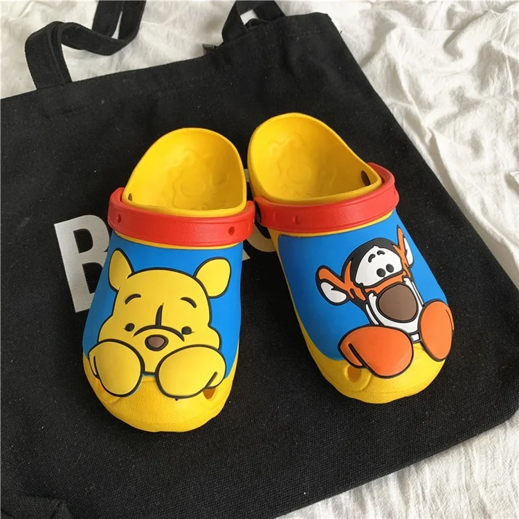 

Anti-skid cartoon pattern customized bear tiger garden beach cute croc sandals slippers safety shoes footwear clogs for women, Picture