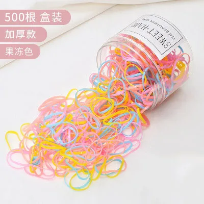 Elastic Hair Bands Mini Rubber Band Hair Tie Rope Ponytail Holder For ...