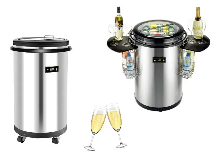 50l Commercial Can Barrel Beer Drink Party Cooler Round Barrel Beverage