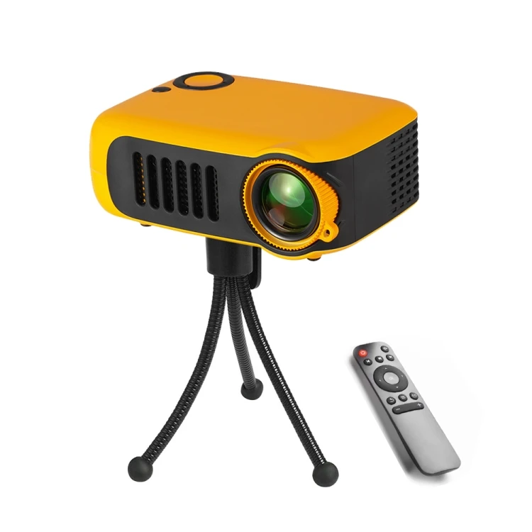 

A2000 Mini Portable Projector 800 Lumen Supports 1080P LCD 50000 Hours Lamp Life Home Theater Video Projector, Orange