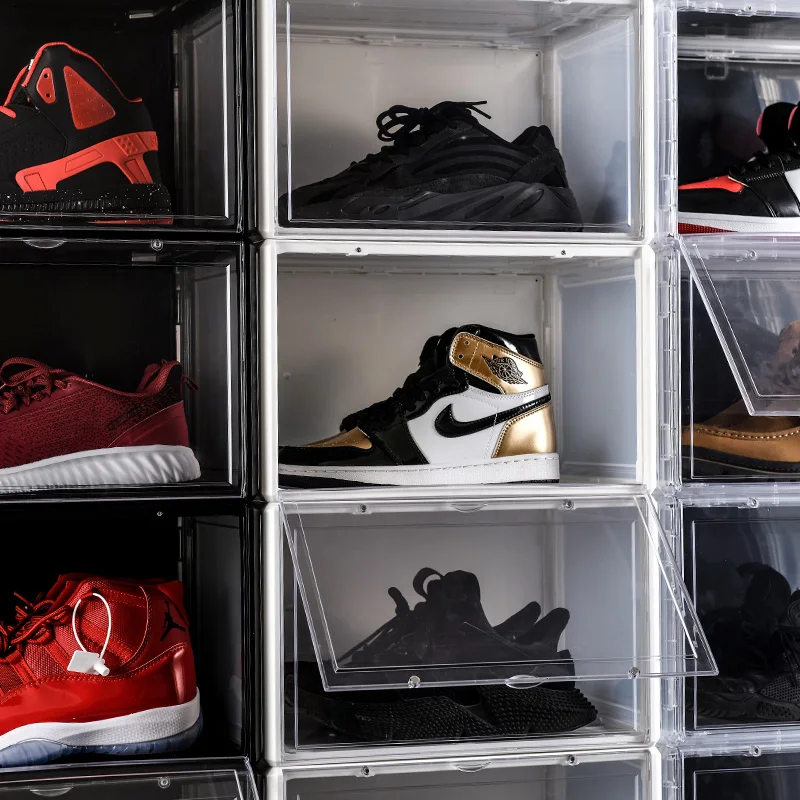 
Wholesale customfoldable shoebox plastic storage plastic shoe box plastic transparent for sale 