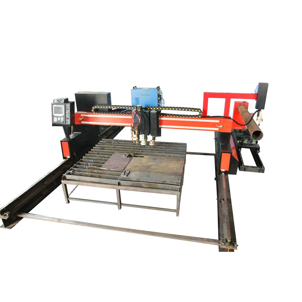 
High Precision CNC Gantry Plasma and flame Cutting Machine pipe and plate cutting all in one machine 