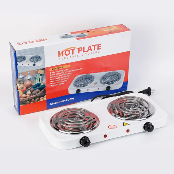 
High Quality Portable Hotel 2 Two Burner Electric Stove 