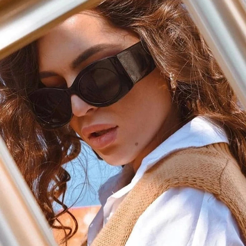 

2022 Fashion Retro Cat Eye Sunglasses Women Men Luxury Brand Designer Gradient Sexy Lady Oval Sun Glasses Travel Driving Shades
