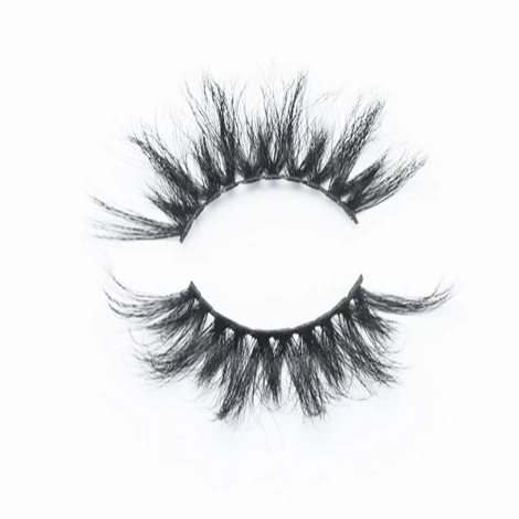 

New Arrival Mink Fluffy Lash Effect 25mm Plus Faux Mink Silk Eyelashes