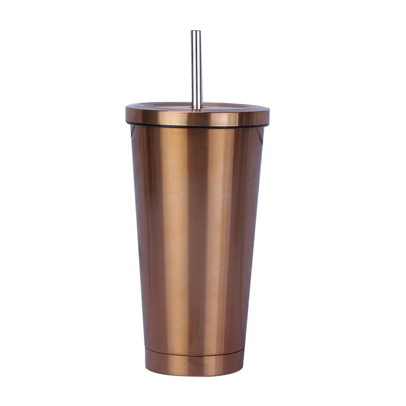 

Tumblers With Lids 20oz Colored Stainless Steel Reusable Cups With Lids And Straws Double Wall Matte Black Bulk Tumblers, Custom