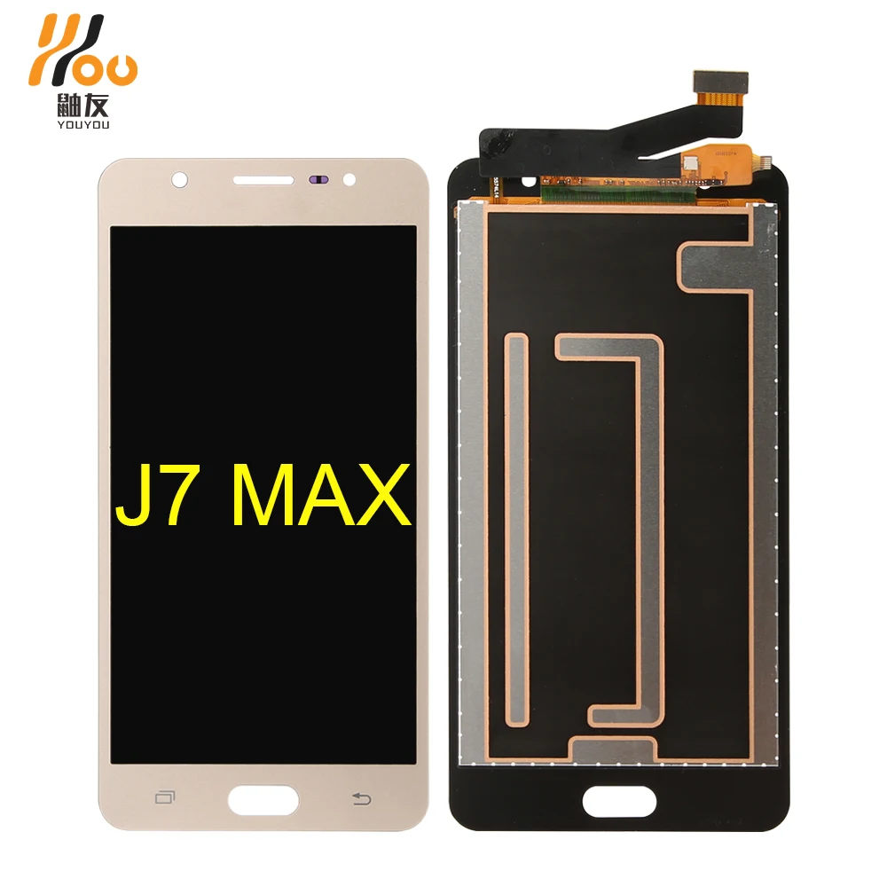 

YOUYOU Gold 5.7 inch Mobile Phone LCD Module with Touch Screen Digitizer Assembly for Samsung J7 max