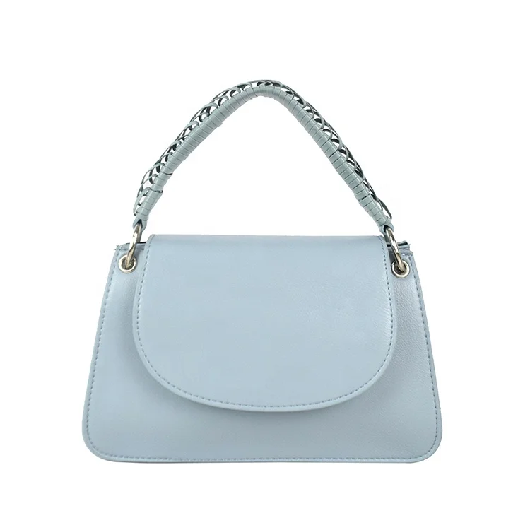 

lady handbags purses women PU Leather woven shoulder bags blue simple female daily flap crossbody bag