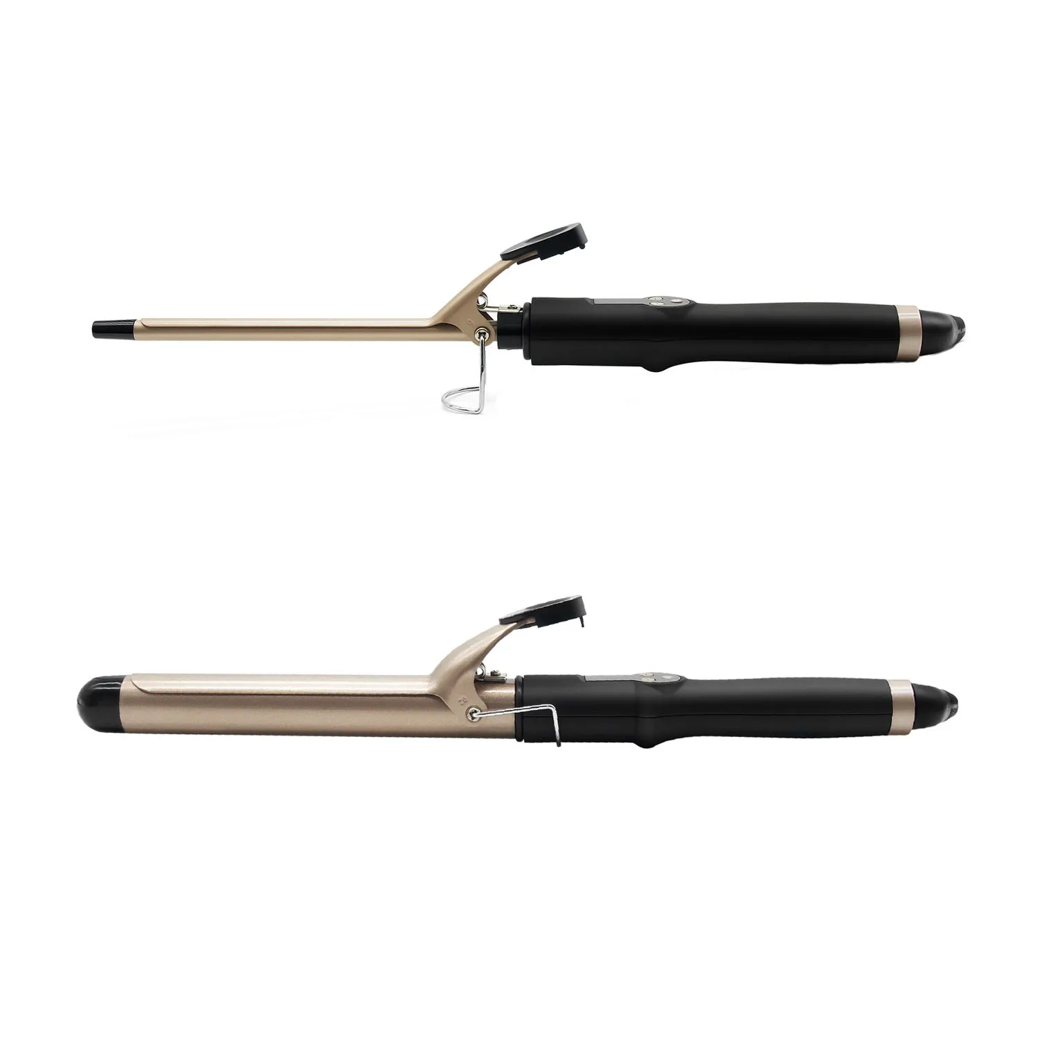 

private label curling wand 32mm curling wand hair curler rose gold white curling wand individual, Gold+black