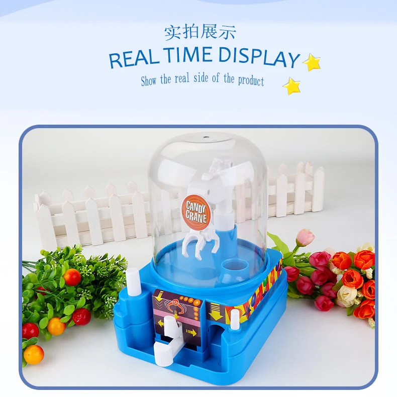 Mini Manual Candy Machine Grab Ball Toy Game Educational Toy Gift For Children