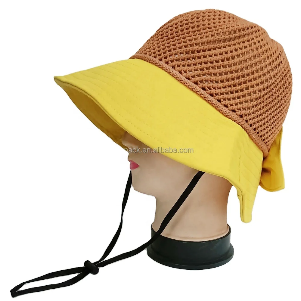 

Custom Designer Sunshade Wide Brim Straw Beach Hats Packable Foldable Travel Ponytail Summer Caps, Customized