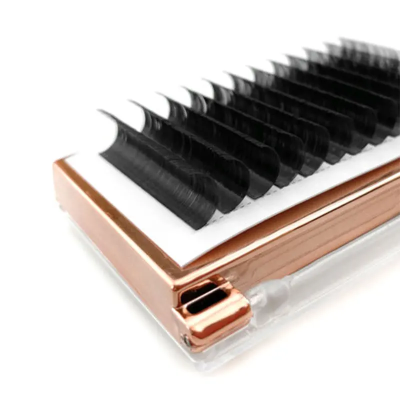 

Custom Logo Korea Thick Individual Eyelash Extensions Private Label 12 Rows Lash Trays Easy Fan Eyelash Extension