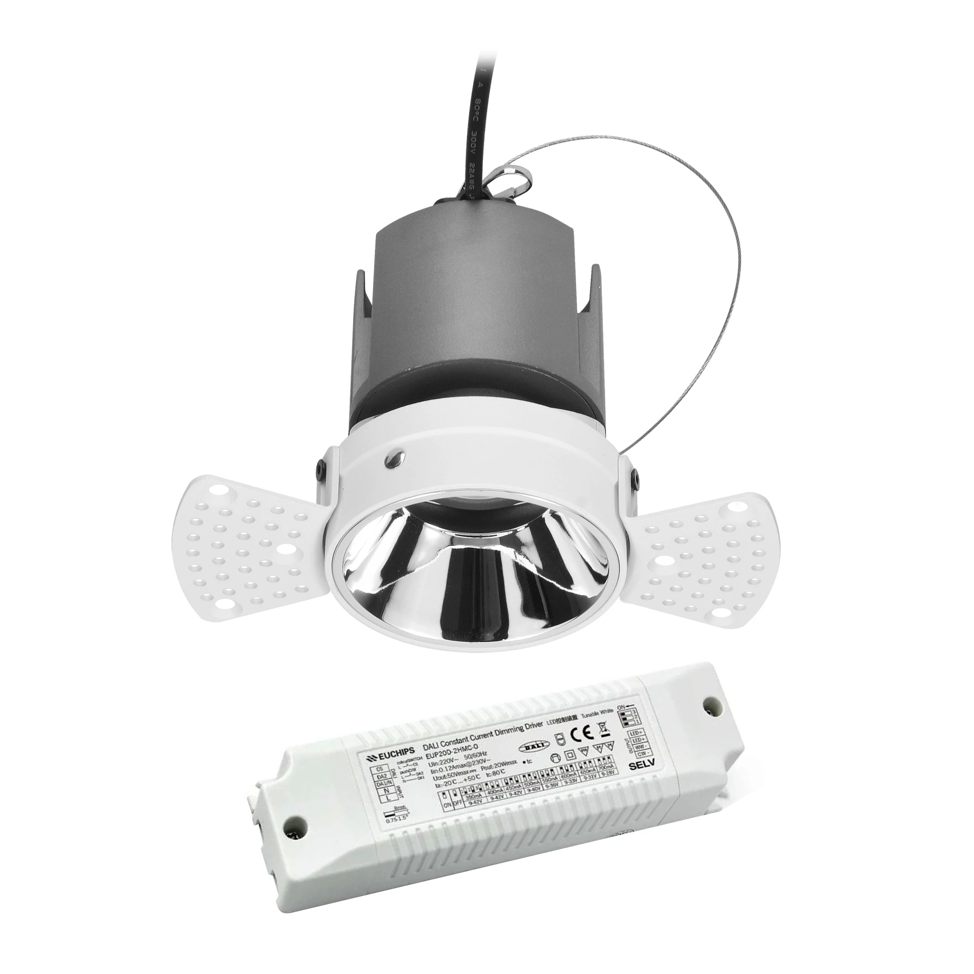 RS1090-0315-DA trimless light spot light led trimless ceiling adjustable round shape led downlight trimless