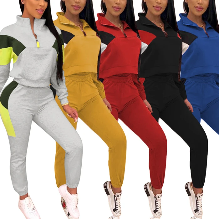 

Wholesale women fitness sports track suits ladies jogging suits