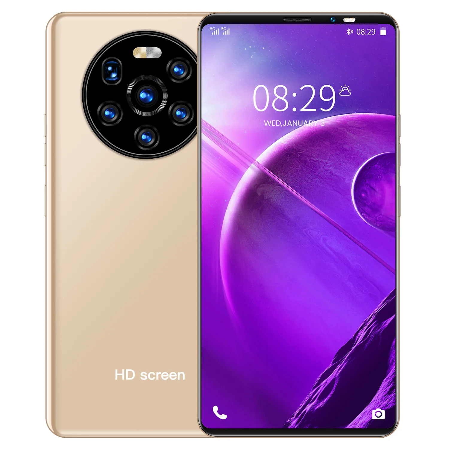 

Promotional top quality 5.8 inch 10 core 6+128GB portable high definition smart game phone, Blue ,gold , black