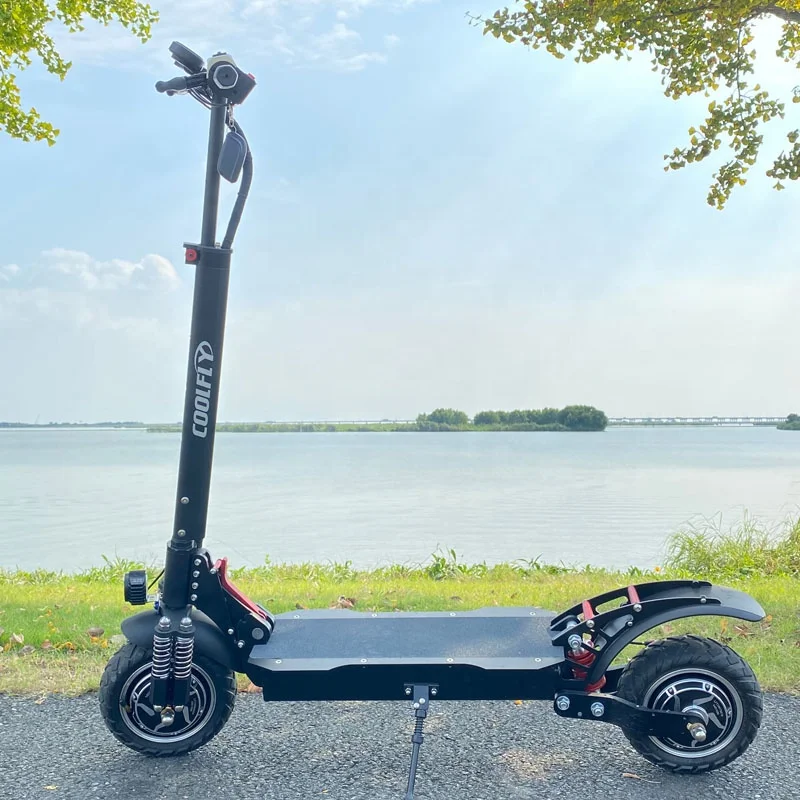 EU warehouse coolfly 10inch scooters electr par adult 1000w 1600w 2000w kick two wheel e scooter dual motor for adult