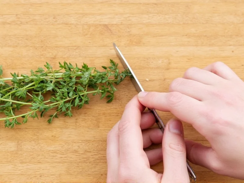 How to Chop Fresh Thyme: Expert Technique Revealed