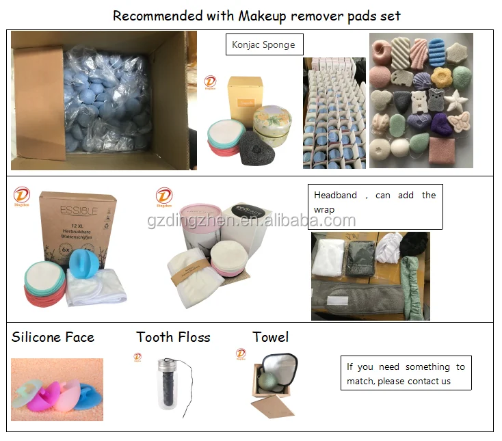 Reusable Zero Waste Bamboo Cotton Makeup Remover Pads Washable and Eco-Friendly For All Skin Type Bamboo Pads