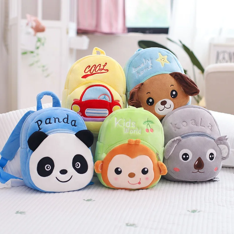 

New Cute Cartoon Children Schoolbags Kindergarten Kids Pouch Backpack baby Creative Plush Backpack wholesale for girls
