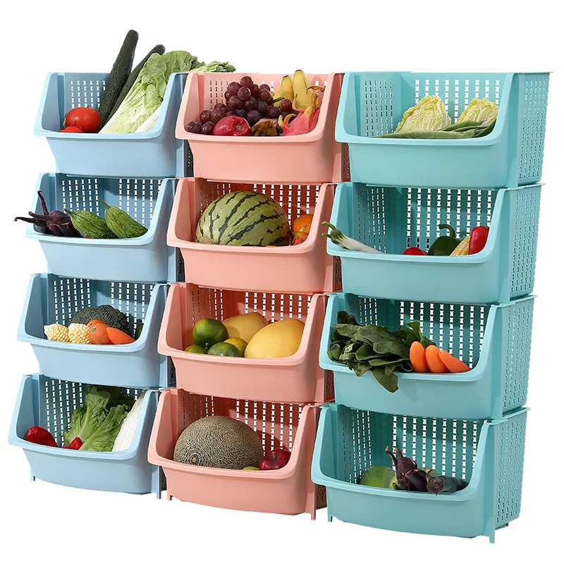 

Plastic kitchen basket storage organizer