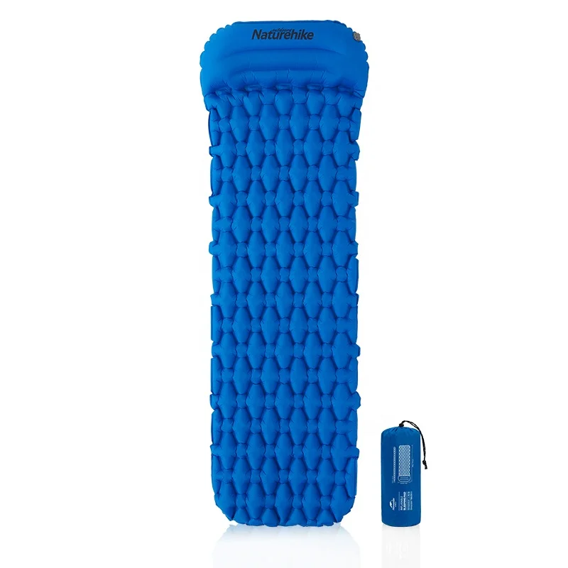 Naturehike thick ultralight inflatable air mattress sleeping mat Camping hiking self inflating sleeping pad with pillow