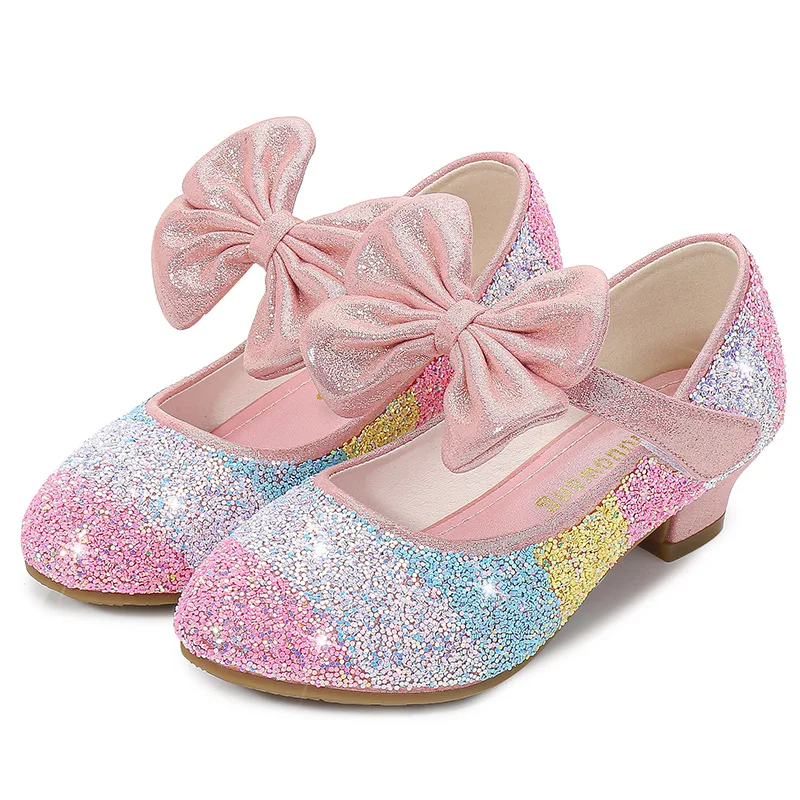 

girl sequin rainbow party evening holiday shoes