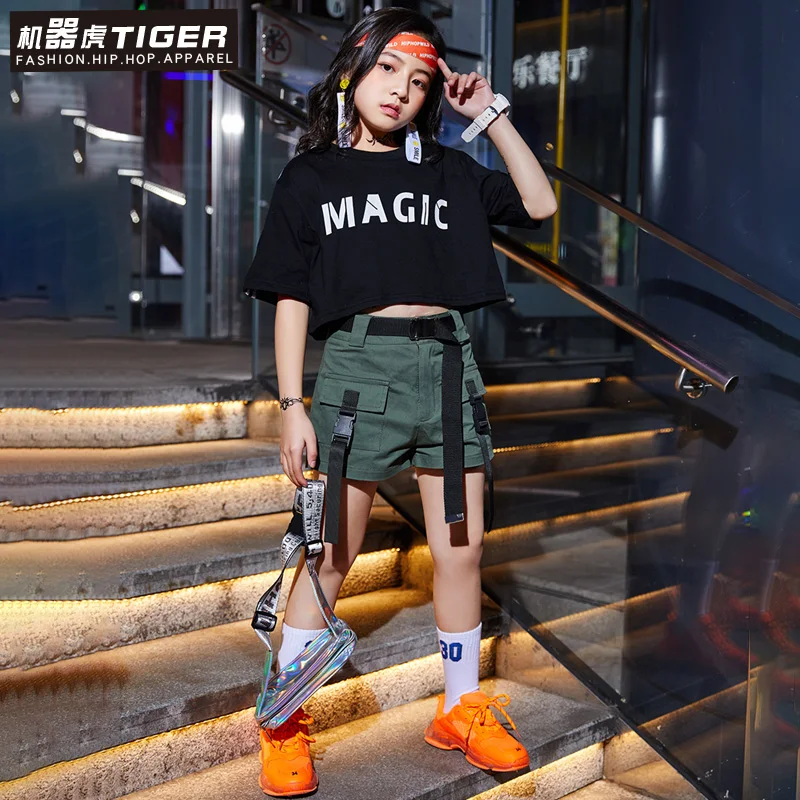 

Fashion Children Jazz Dance Costume Girls Hip Hop Street Dancing Costumes