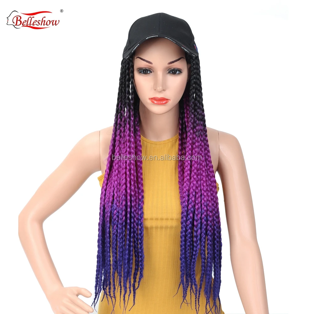 

Hot sell Synthetic Ombre Braiding Hair crochet twists ombre jumbo braid black basketball hat 3x box braids hair