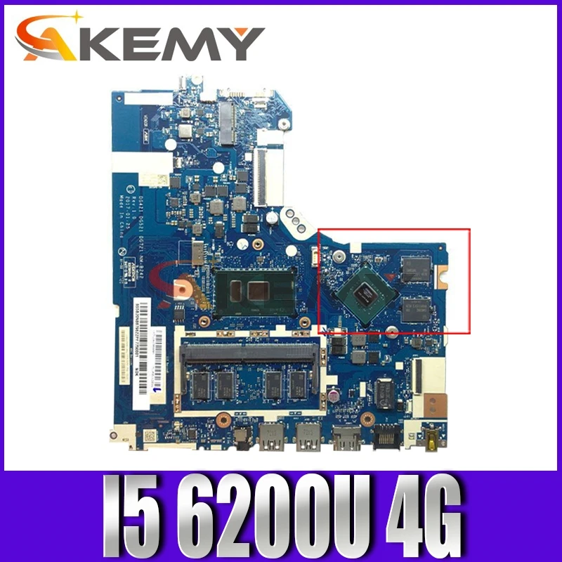 

Akemy For 320-15ISK 520-15ISK Notebook Motherboard DG421 GD521 DG721 NM-B242 CPU I5 6200U 4G RAM DDR4 100% Test