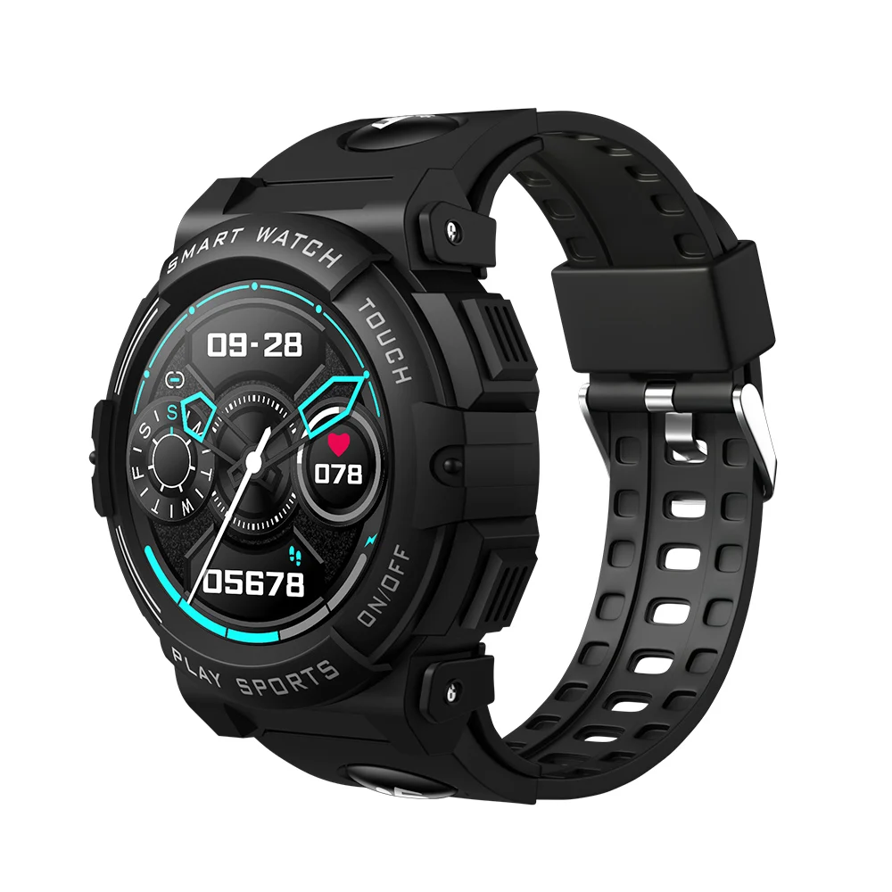 

hot selling reloj inteligente smart watch health fitness tracker heart rate smart wristband for W51 smartwatch, Black, oem