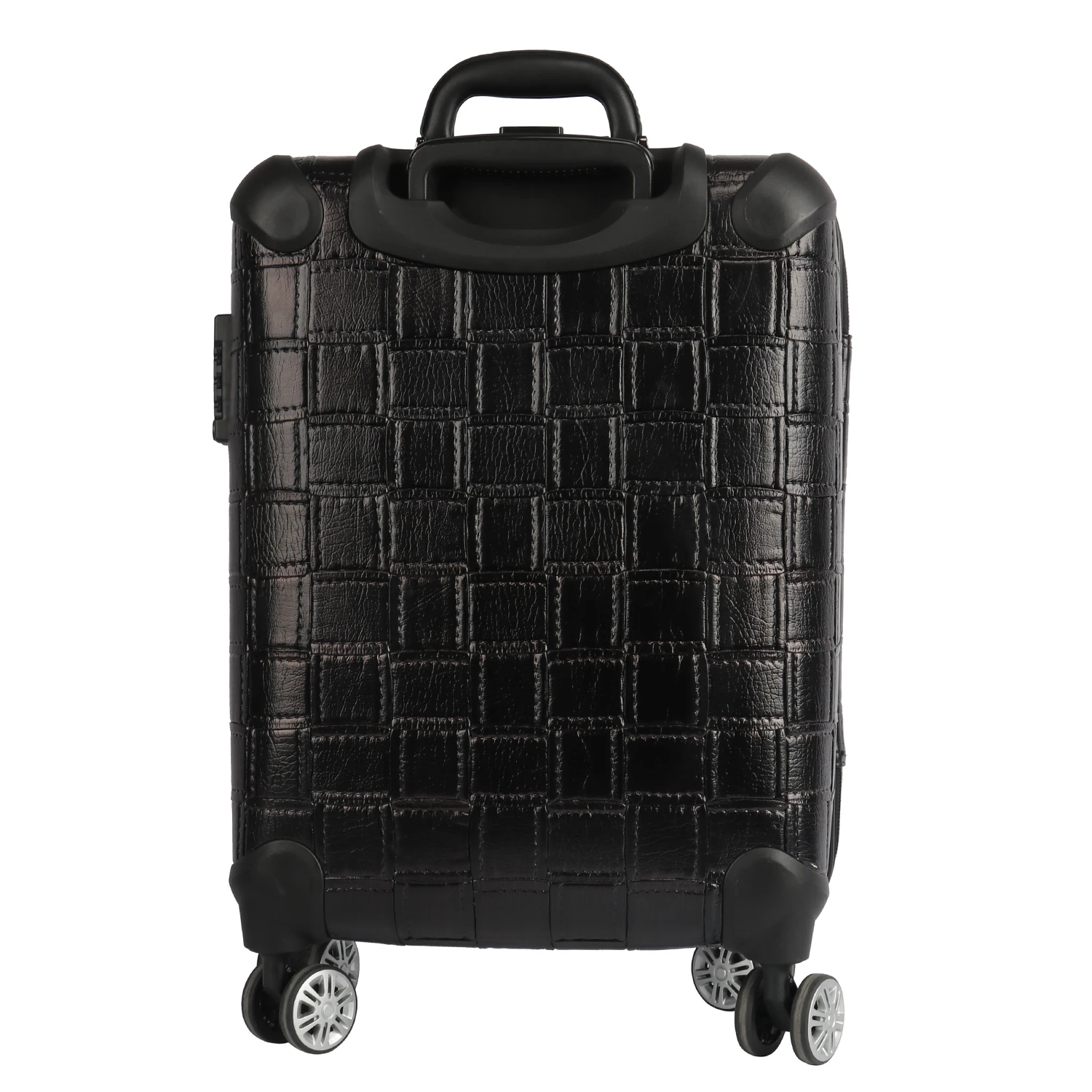 2020新款黑色pu皮革男士随身携带的行李手提箱