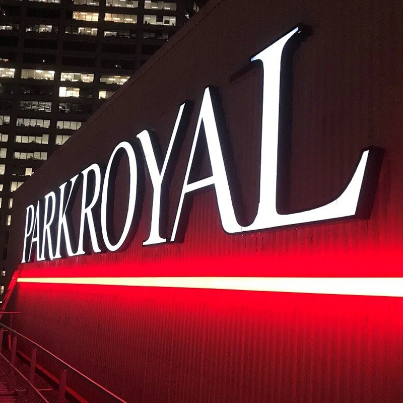 
Professional customized metal stainless steel custom acrylic LED backlit letters sign luminous channel letters 