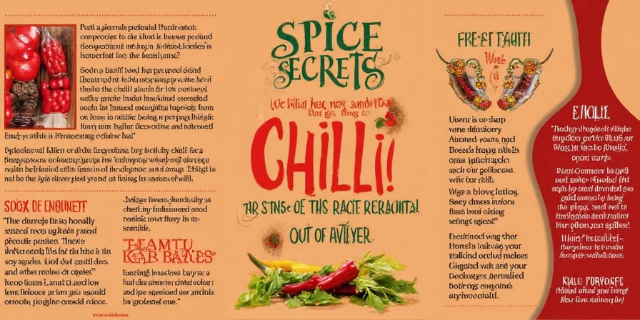 Chilli flavor wheel diagram