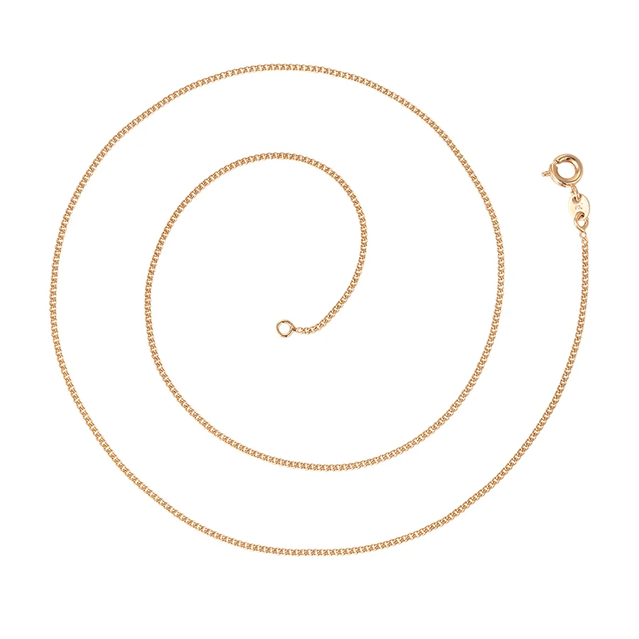 

44738 Xuping Wholesale jewelry 18k gold plated simple classic style chain necklaces